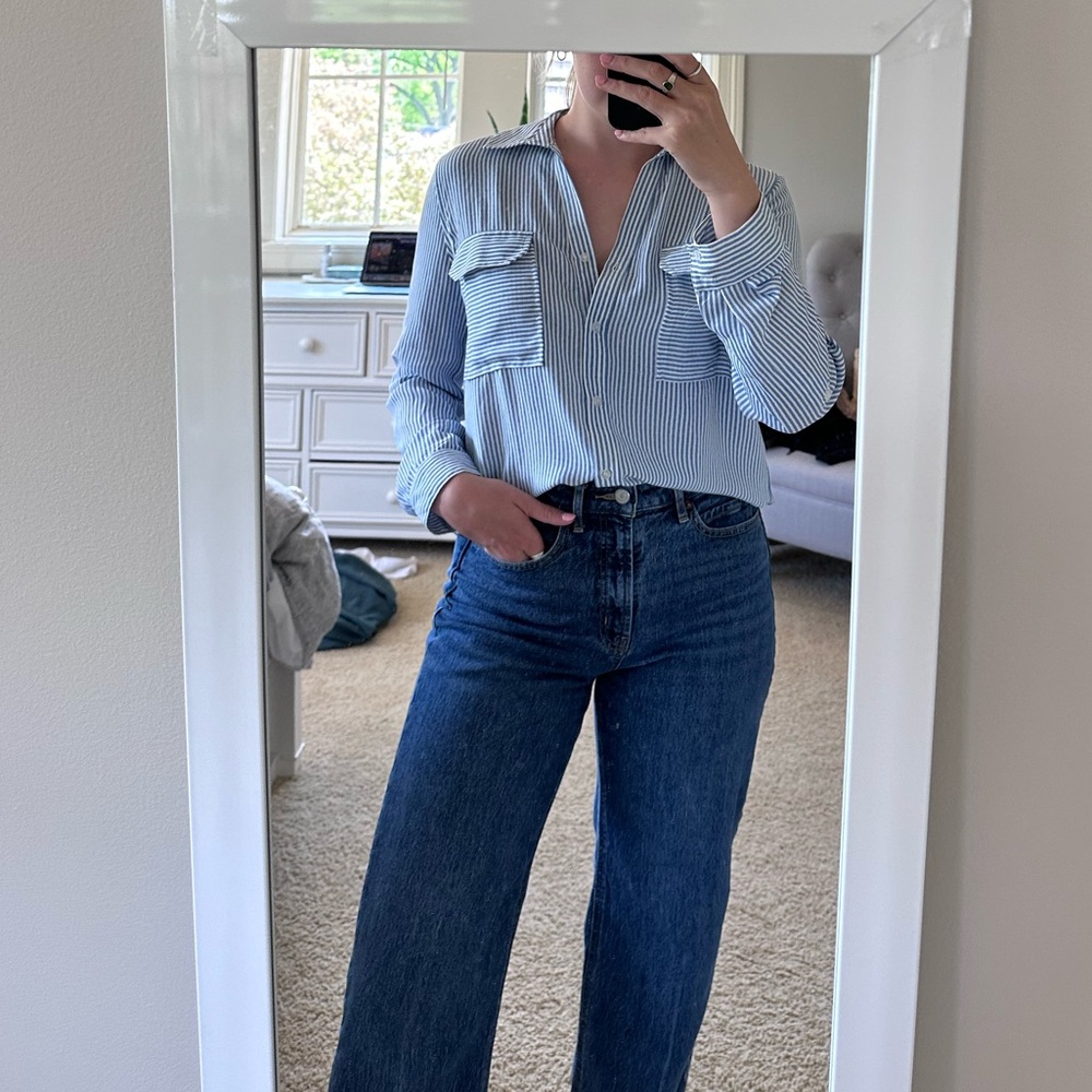 Pinstripe Button Down